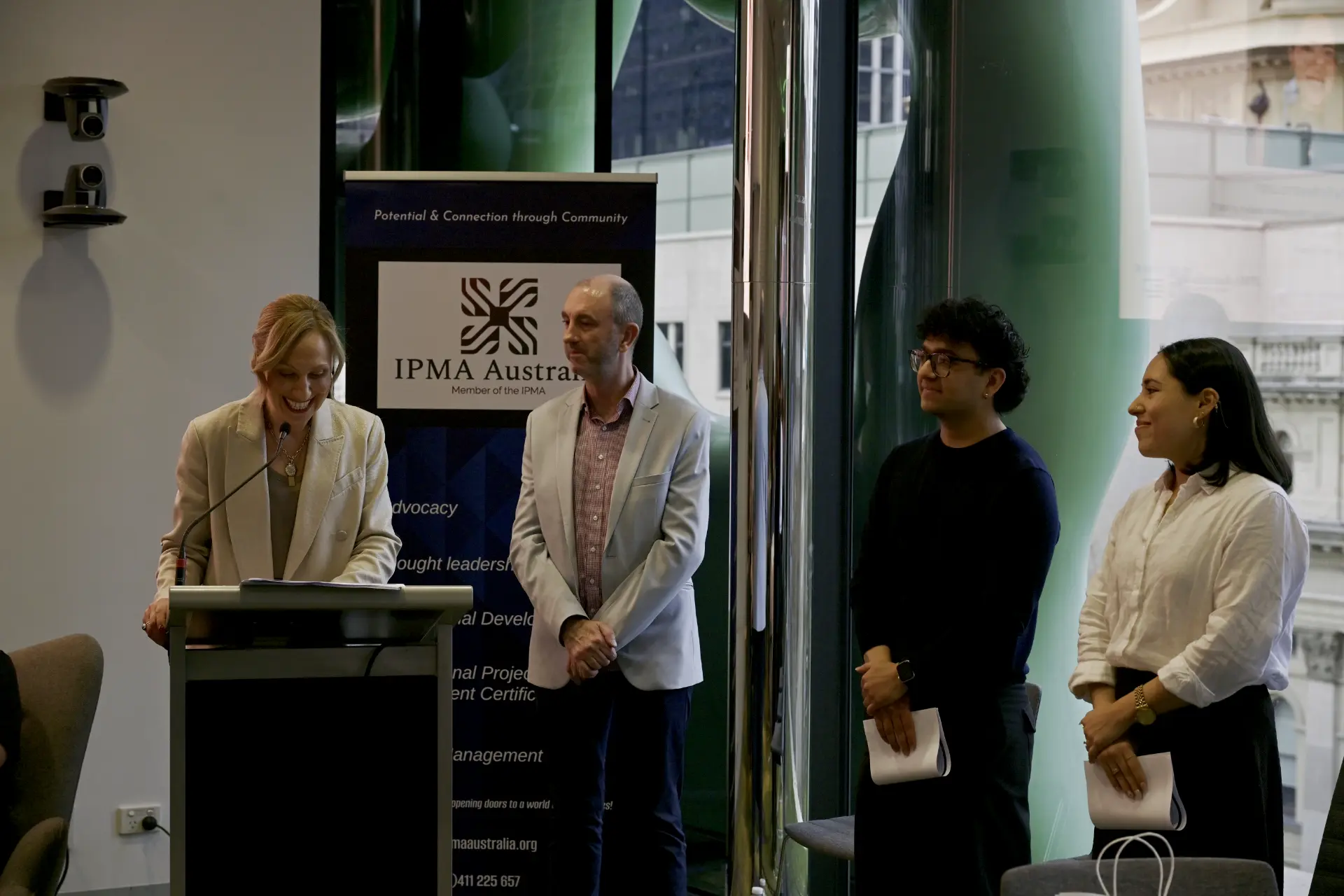 IPMA Australia representatives at a conference presentation